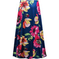 Blue Elastic Waist Maxi Skirt G8603