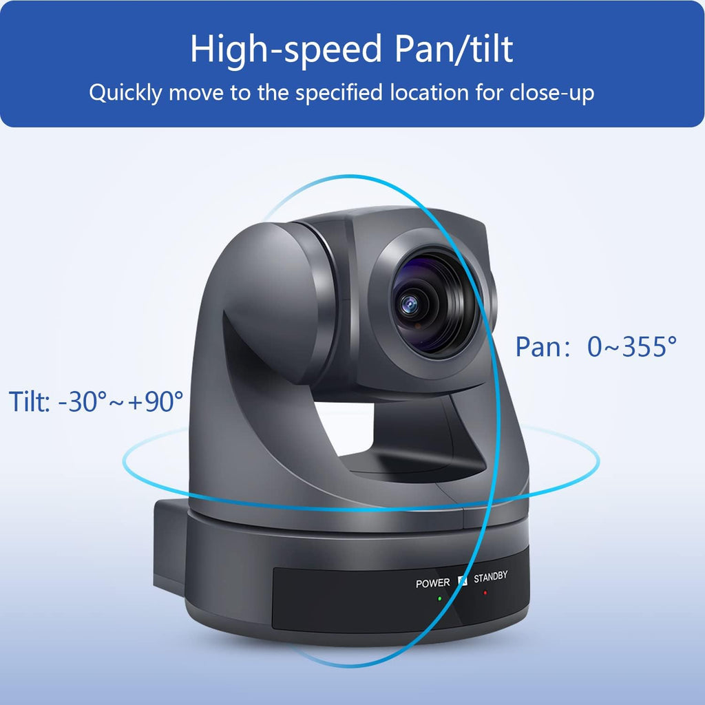 10X Optical Zoom HD 1080P PTZ Camera USB2.0 Webcam I5997