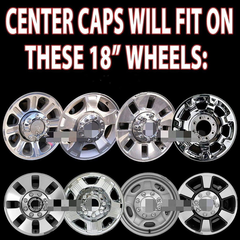 Chrome 8 Lug Wheel Center Hub Caps C167
