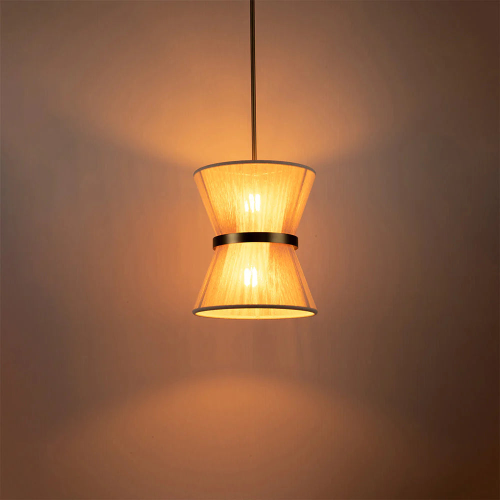 2-Light Single Drum Chandelier J46786