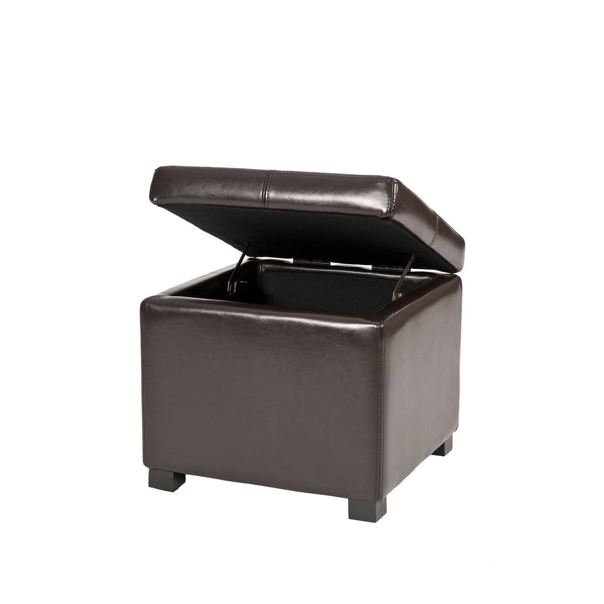 Brown Square Ottoman T81435