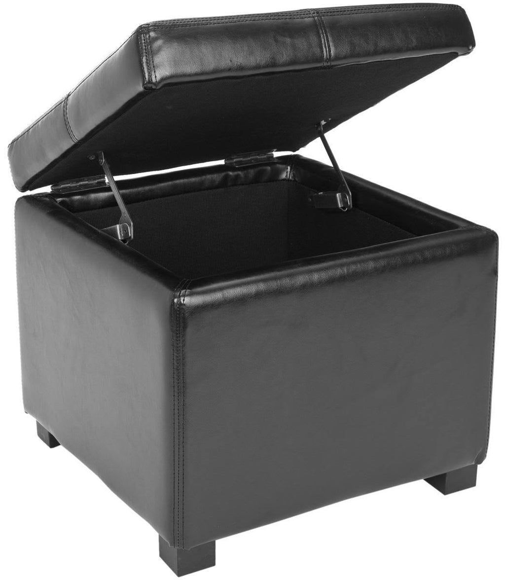 Brown Square Ottoman T81435