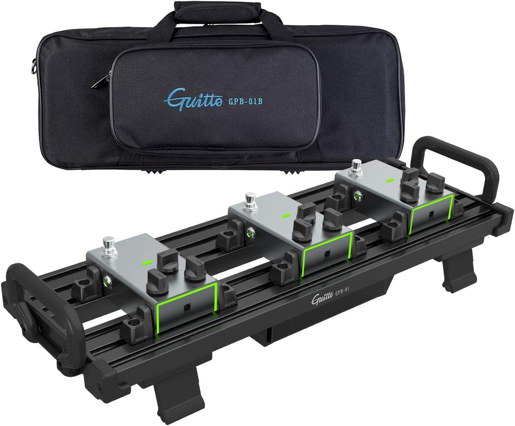 Aluminum Alloy Guitar Pedalboard with Carry Bag C83342