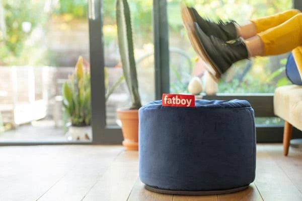 Velvet Ottoman U110580