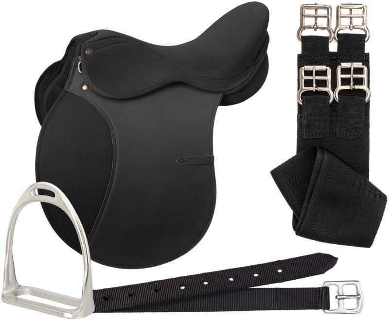 Black Synthetic AP Saddle Pkg 17 T3825