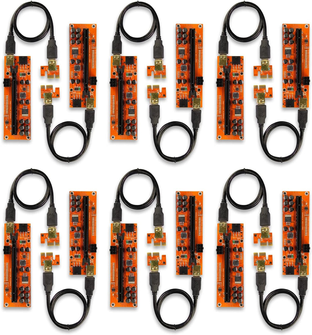 PCIE Riser 1x to 16x Graphic Extension 60cm USB 3.0 Cable Pack of 12 L826
