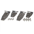 Polished Silver Hardtop Door Hinge Set 4 Pieces X8086
