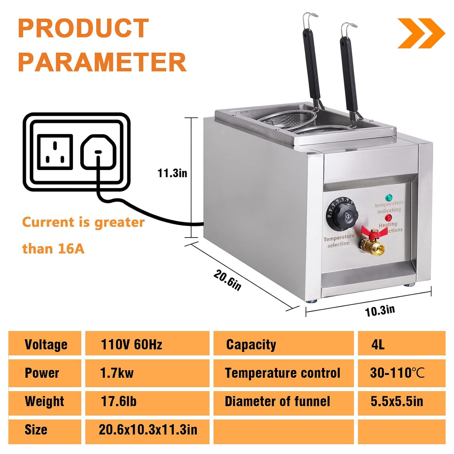 2 Holes 1500W Commercial Pasta Cooker N34324