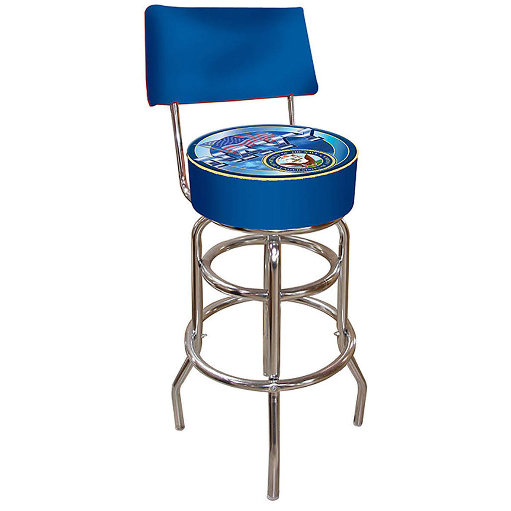 Padded Bar Stool with Back L10815