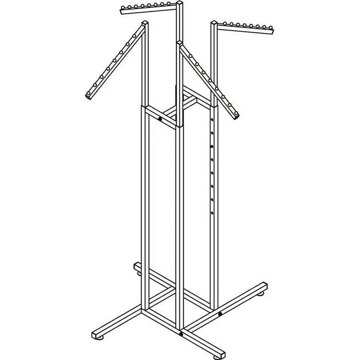 Square Tubing 4-Way Slant Arms O5042
