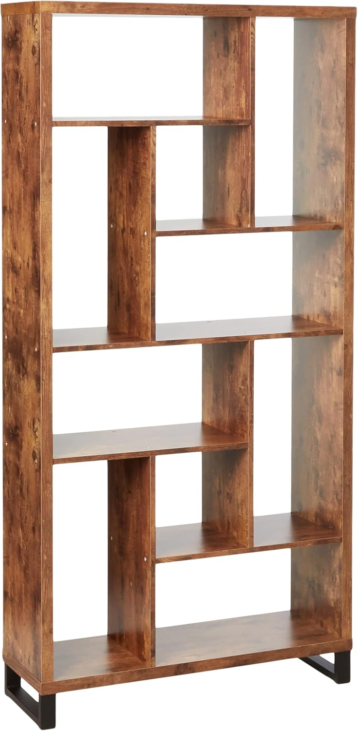 Antique Nutmeg Open Bookcase X77414