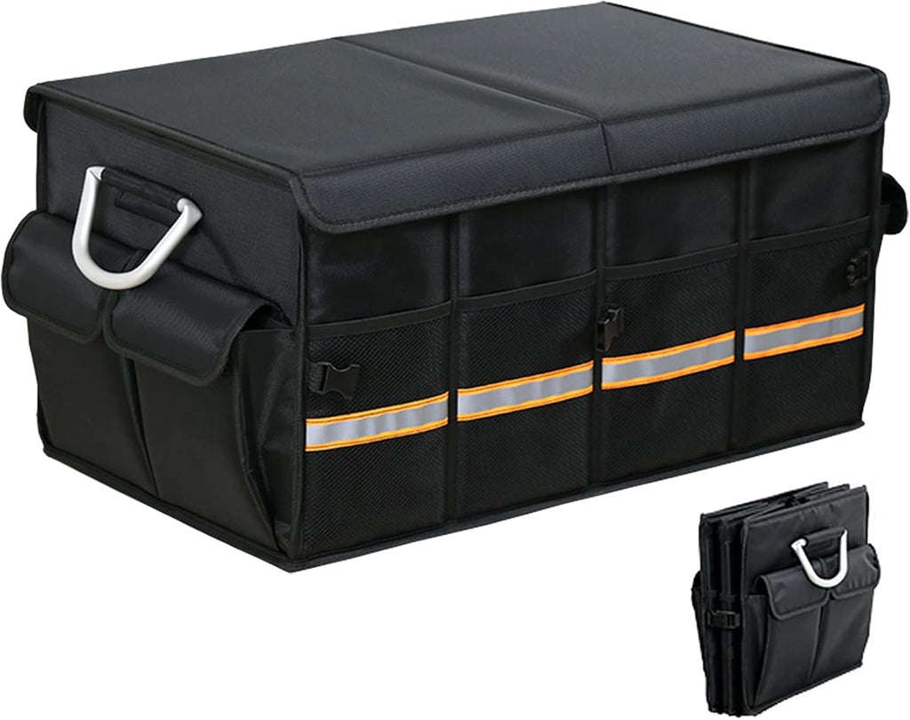 Black Pack of 2 Collapsible Car Trunk Organizer V914521