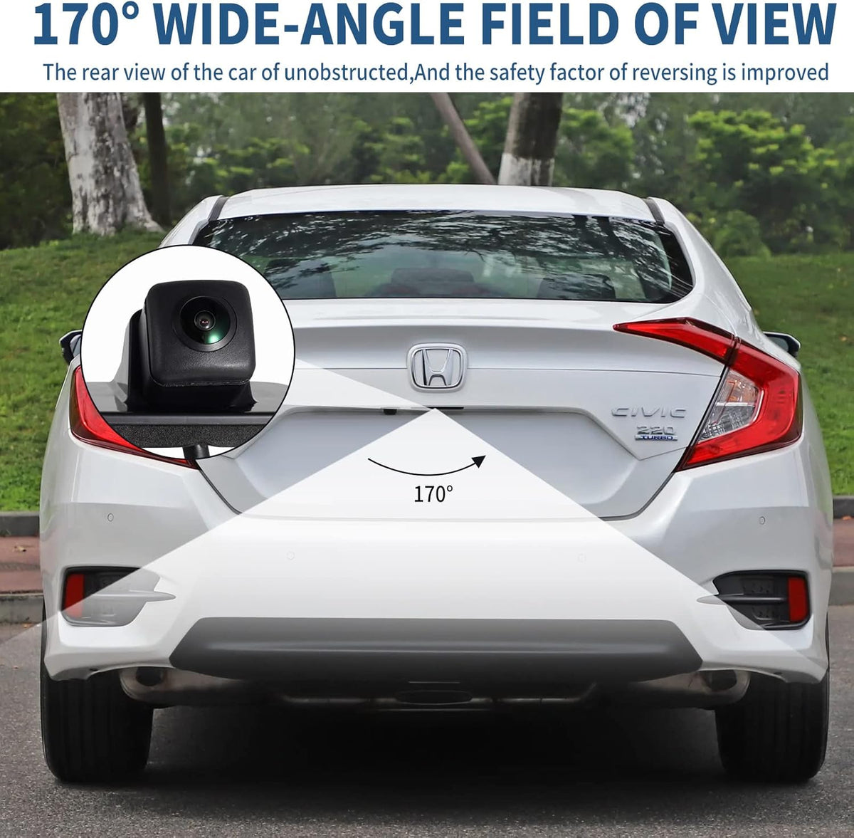 Rear View Backup Camera for 2014-2017 Honda Accord Sedan, Pack of 2 M331