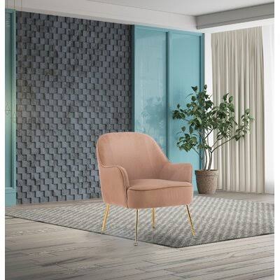 Brown Velvet Side Chair G55780