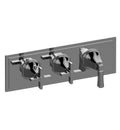 14 1/2x22 Three Hole Valve Horizontal Square Trim Plate with Handle Q37119