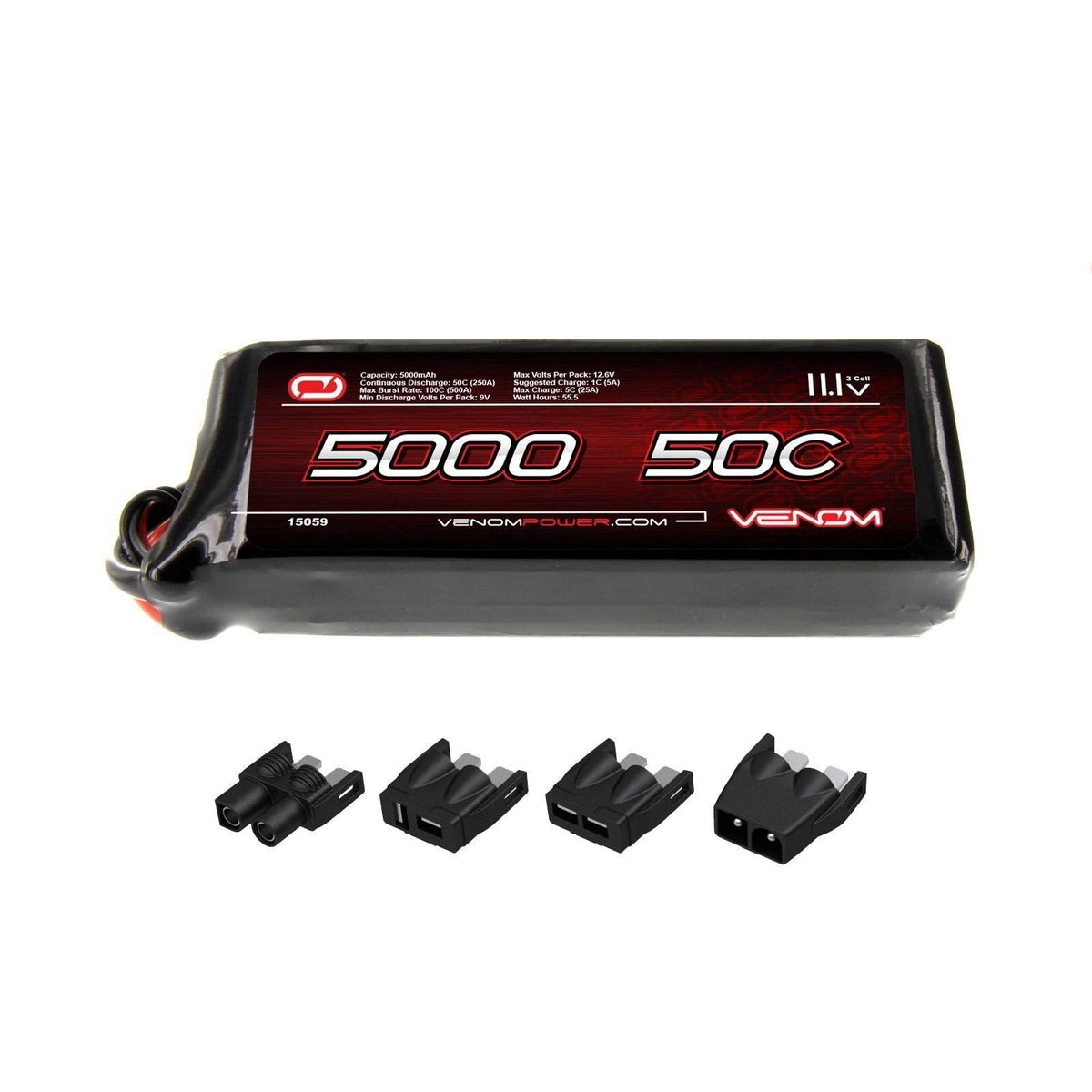 11.1V 5000mAh 50C 3S LiPo Battery with Uni Plug K85893