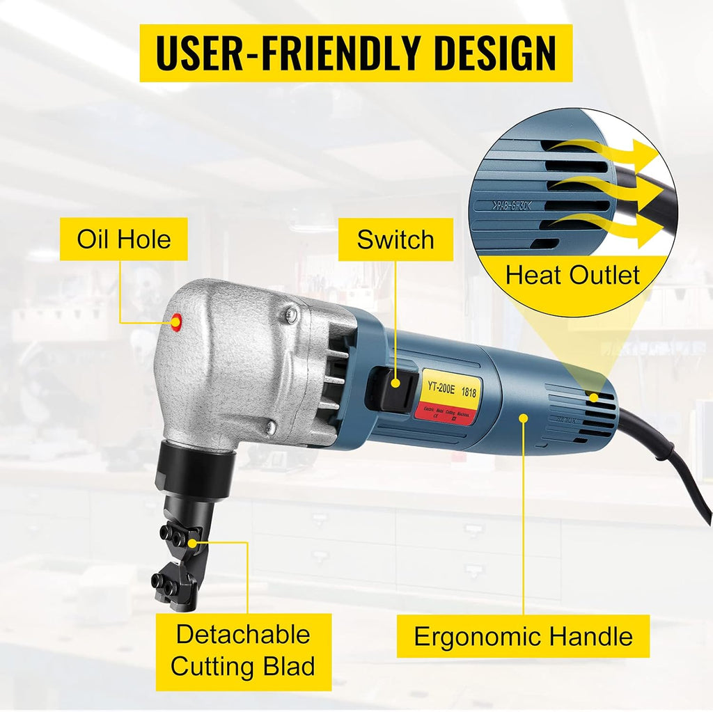 380W Electric Metal Nibbler Cutter with Storage Case V28441