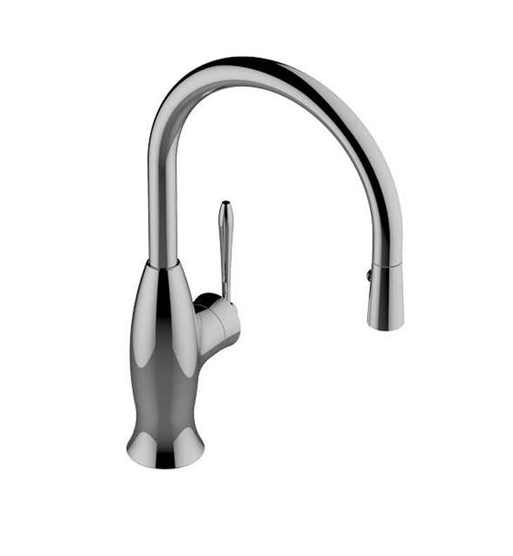 Olive Bronze Single Handle Pull-Down Kitchen Faucet Q369