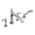 4-Hole Roman Tub with Hand Shower U901537