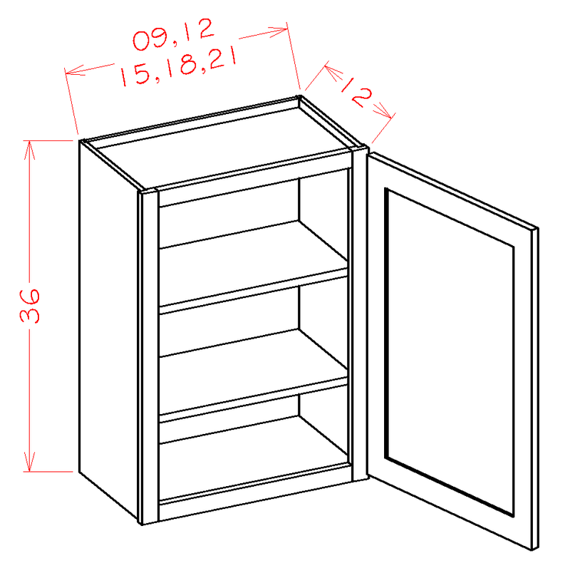 Grey 1 Door 2 Shelves Wall Cabinet High-Density Fiberboard W10314