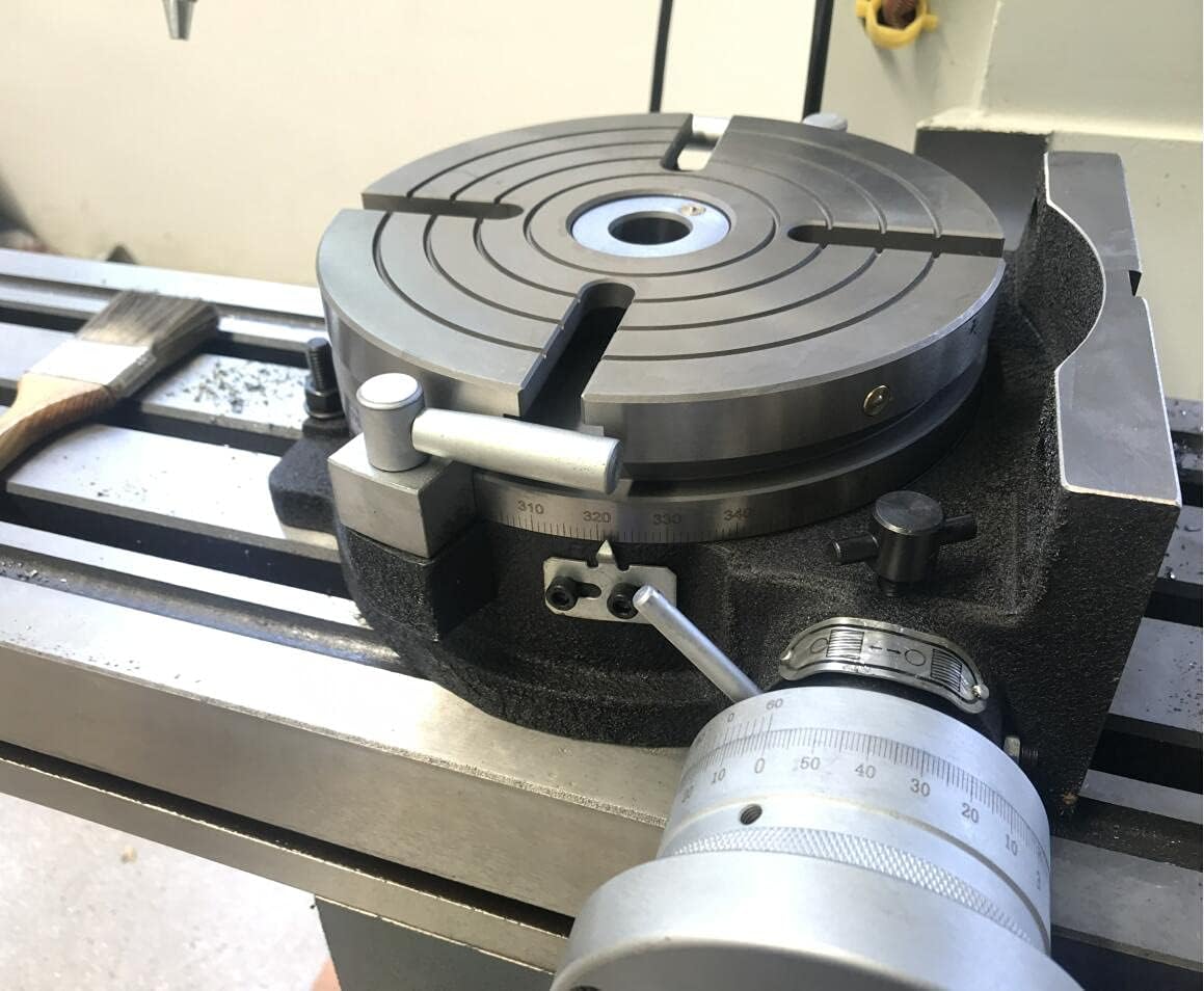 8" Rotary Table Vertical & Horizontal MT3 Center Sleeve 4 Slot Precision Milling Table S28333