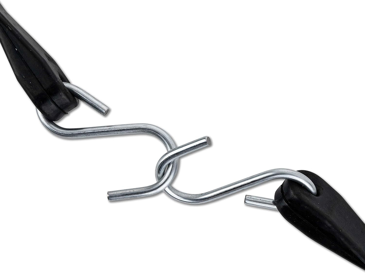 30 Pack Rubber Bungee Cords 21 Long EPDM with Crimped Hooks R573090