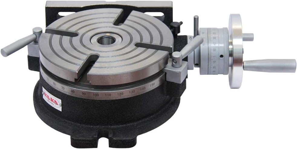 8" Rotary Table Vertical & Horizontal MT3 Center Sleeve 4 Slot Precision Milling Table S28333