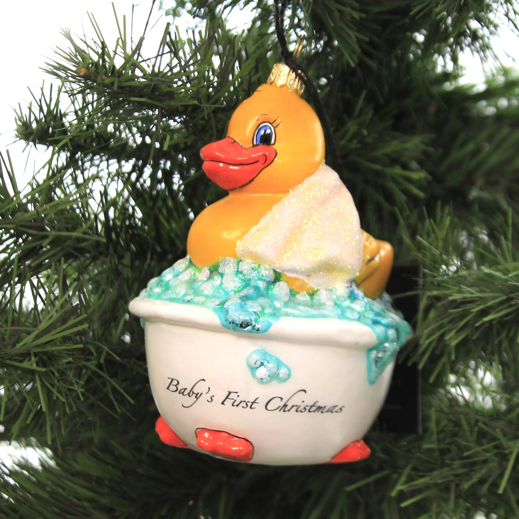 Pink Rubber Ducky Ornament O474359