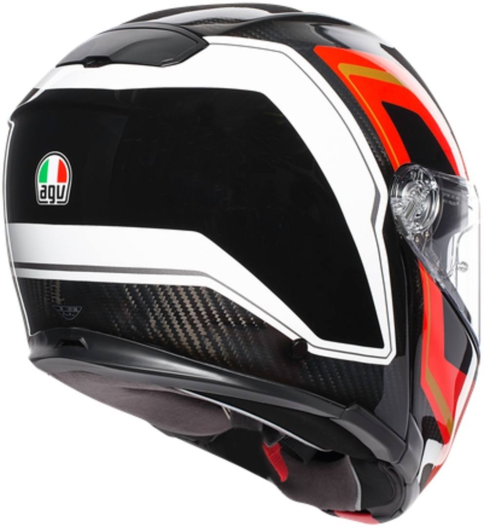 Carbon Red White Helmet Size S K53913