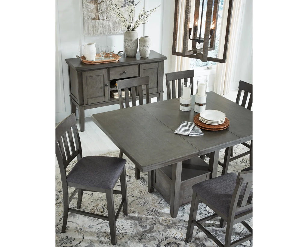 Gray Counter Height Dining Extension Table H9406