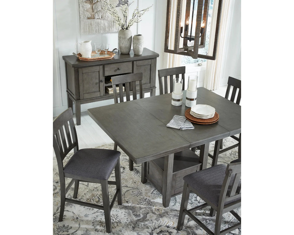 Gray Counter Height Dining Extension Table H9406