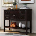 43.3x22 Wide 4 Drawer Buffet Table Espresso F40716