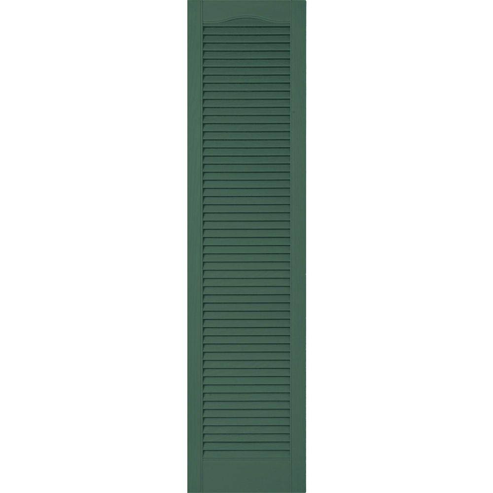 Forest Green Vinyl Louver Shutters W39538