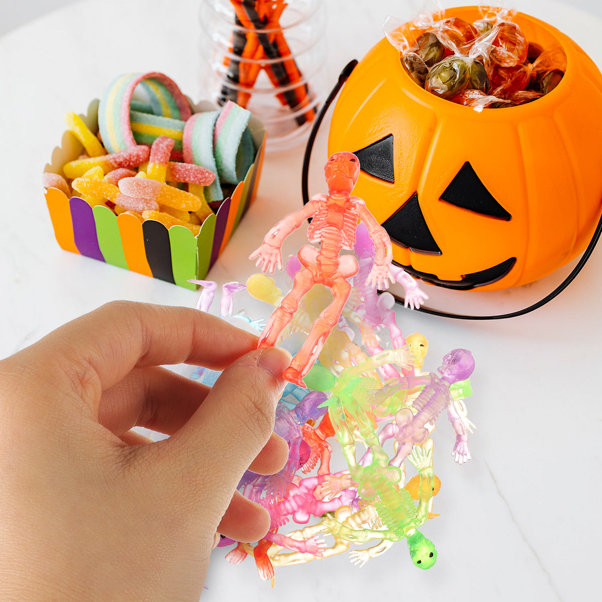 20 Pcs Colorful Skeleton Toy G79111