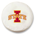 White Vinyl Fitted Spare Car Tire Cover N126