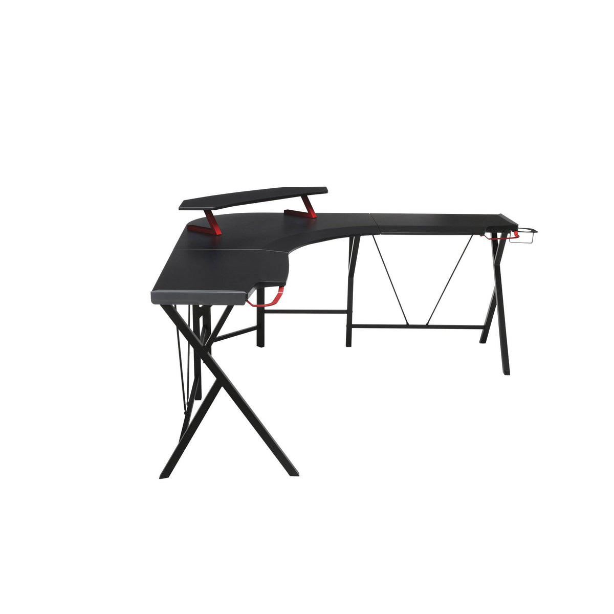 Grey L Shaped Gaming Desk G30107