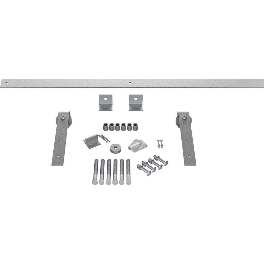Barn Door Hardware Set with 4 ft Track, Chrome K336809