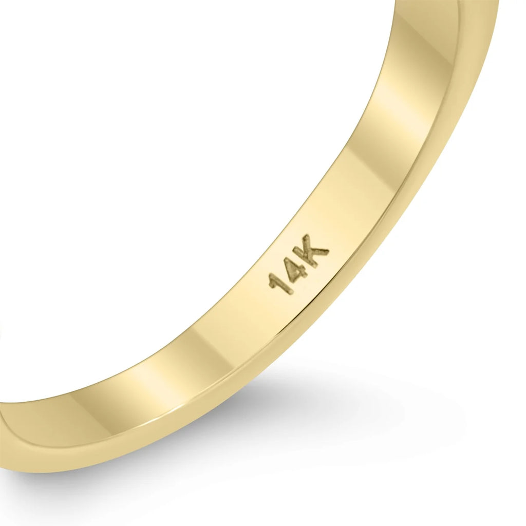 14K Yellow Gold Diamond Three Stone Ring E2790