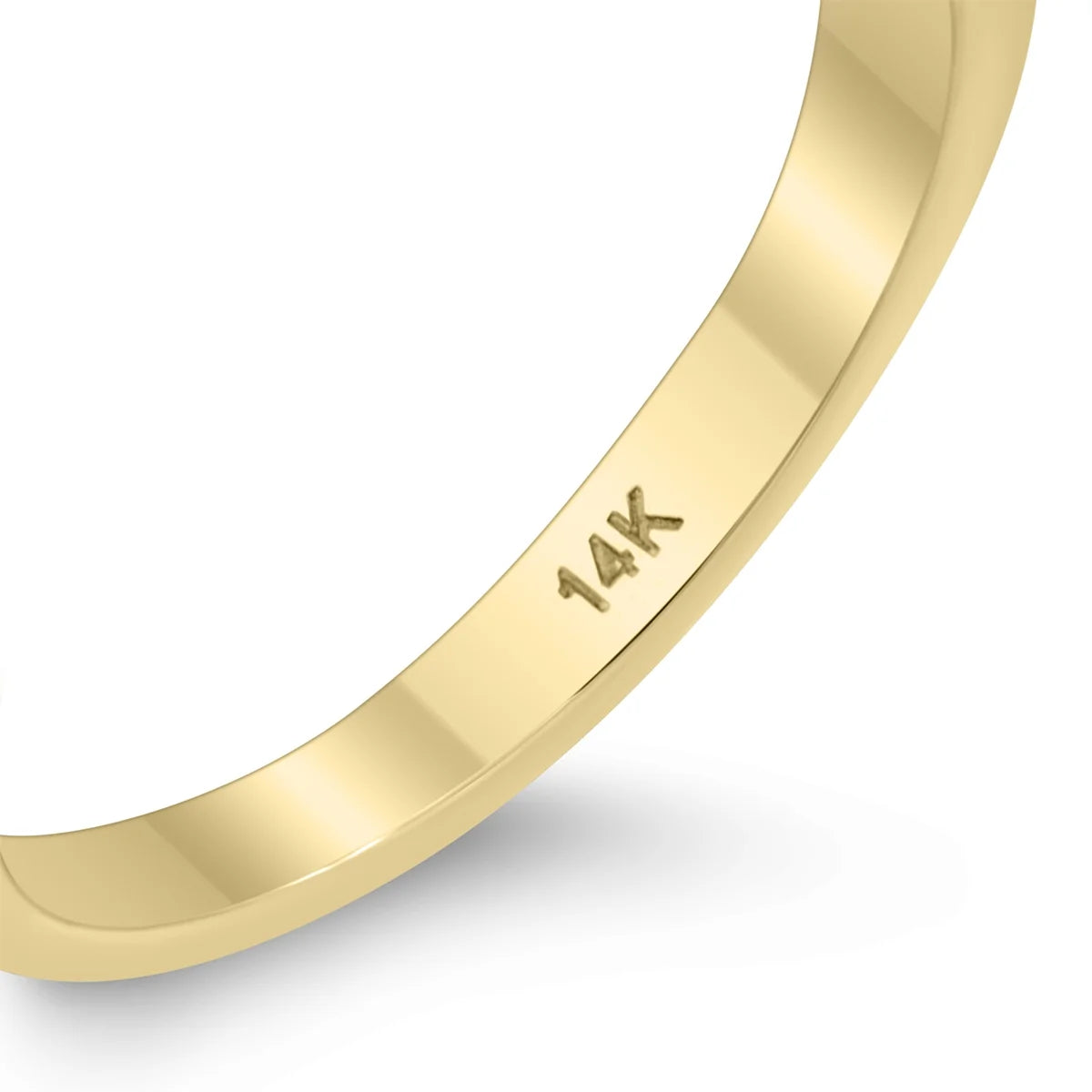 14K Yellow Gold Diamond Three Stone Ring E2790