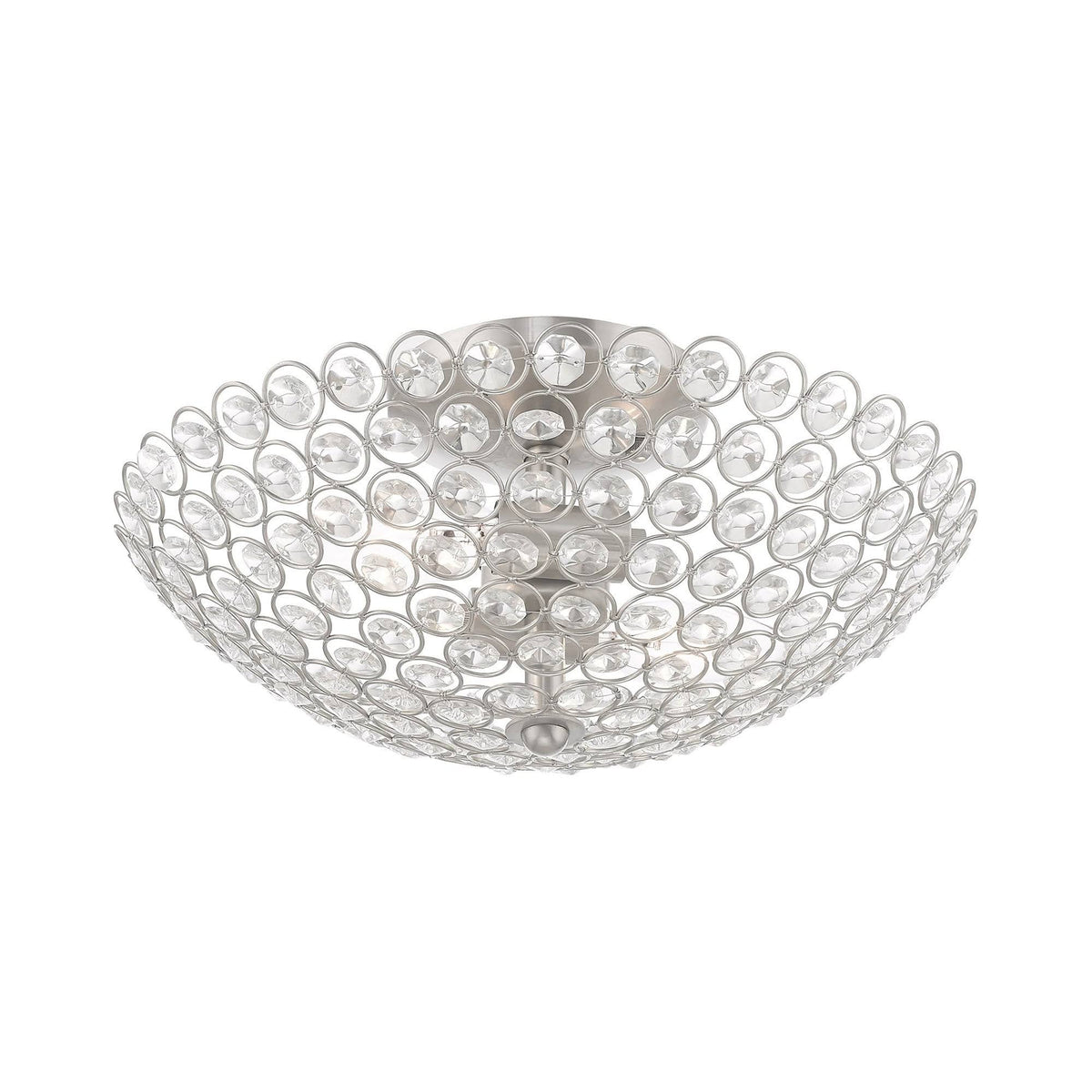 Brushed Nickel 2 Light Ceiling Mount I498