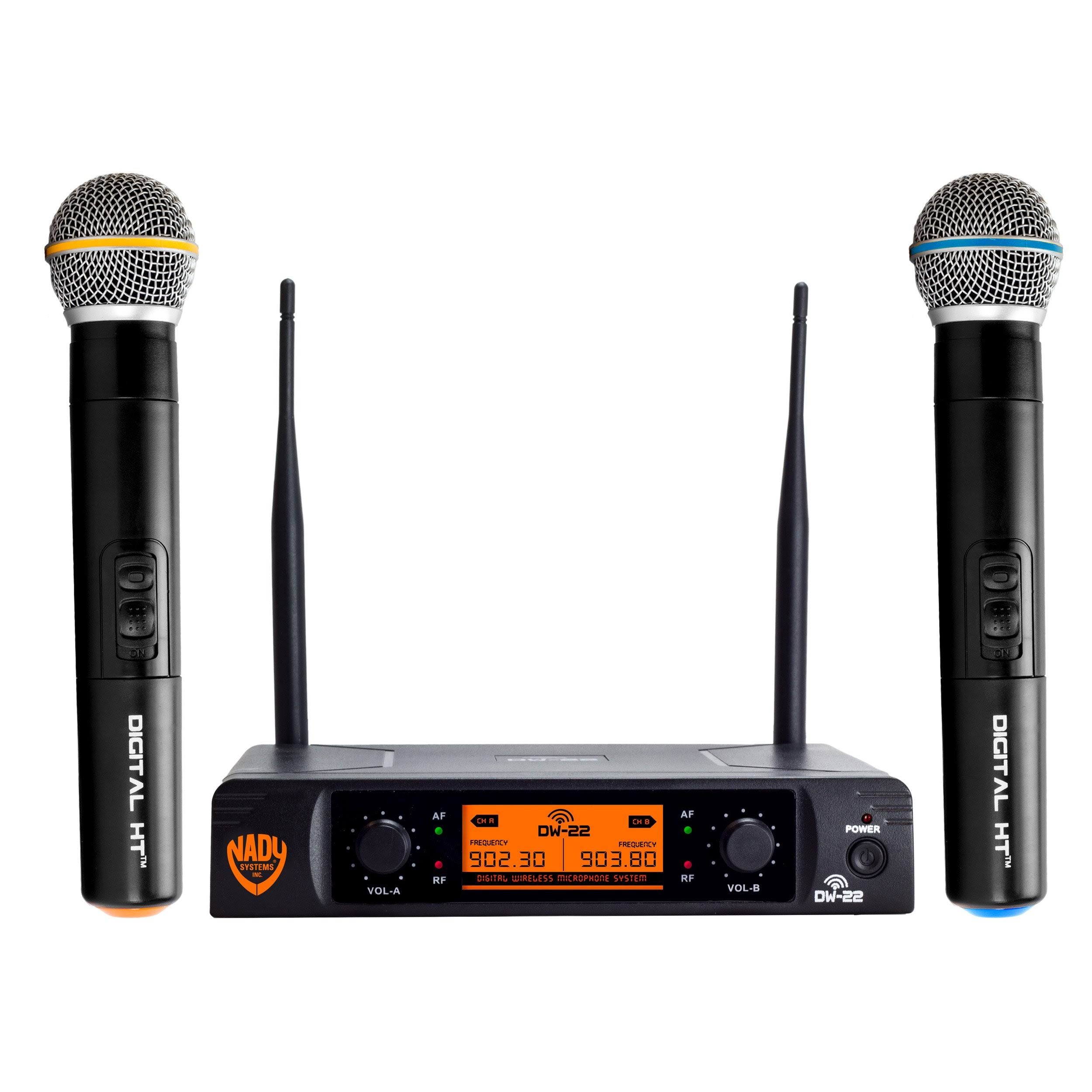 Dual Digital Wireless Handheld Microphone System O673853