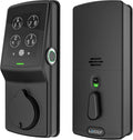 Satin Nickel Smart Deadbolt with Fingerprint Keypad G39643