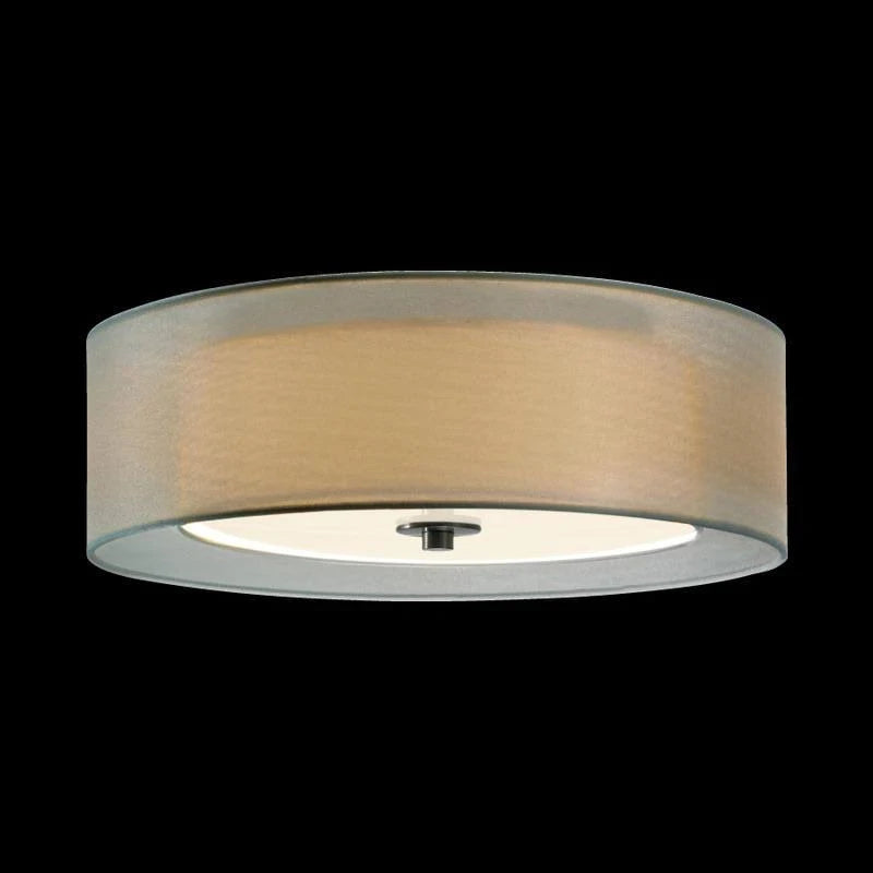 Black Brass Flush Mount Light E525