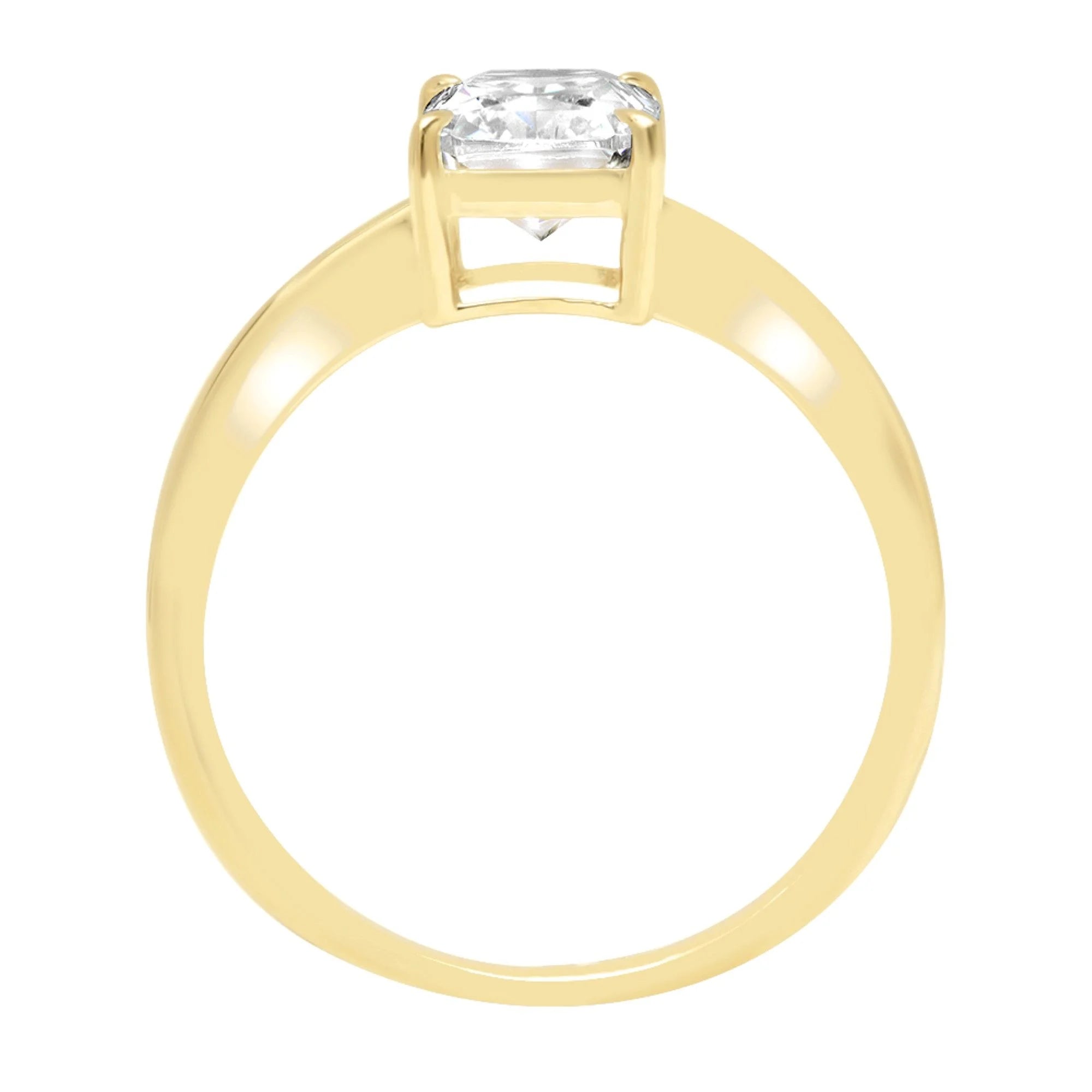 18K Yellow Gold Solitaire Engagement Ring M52205