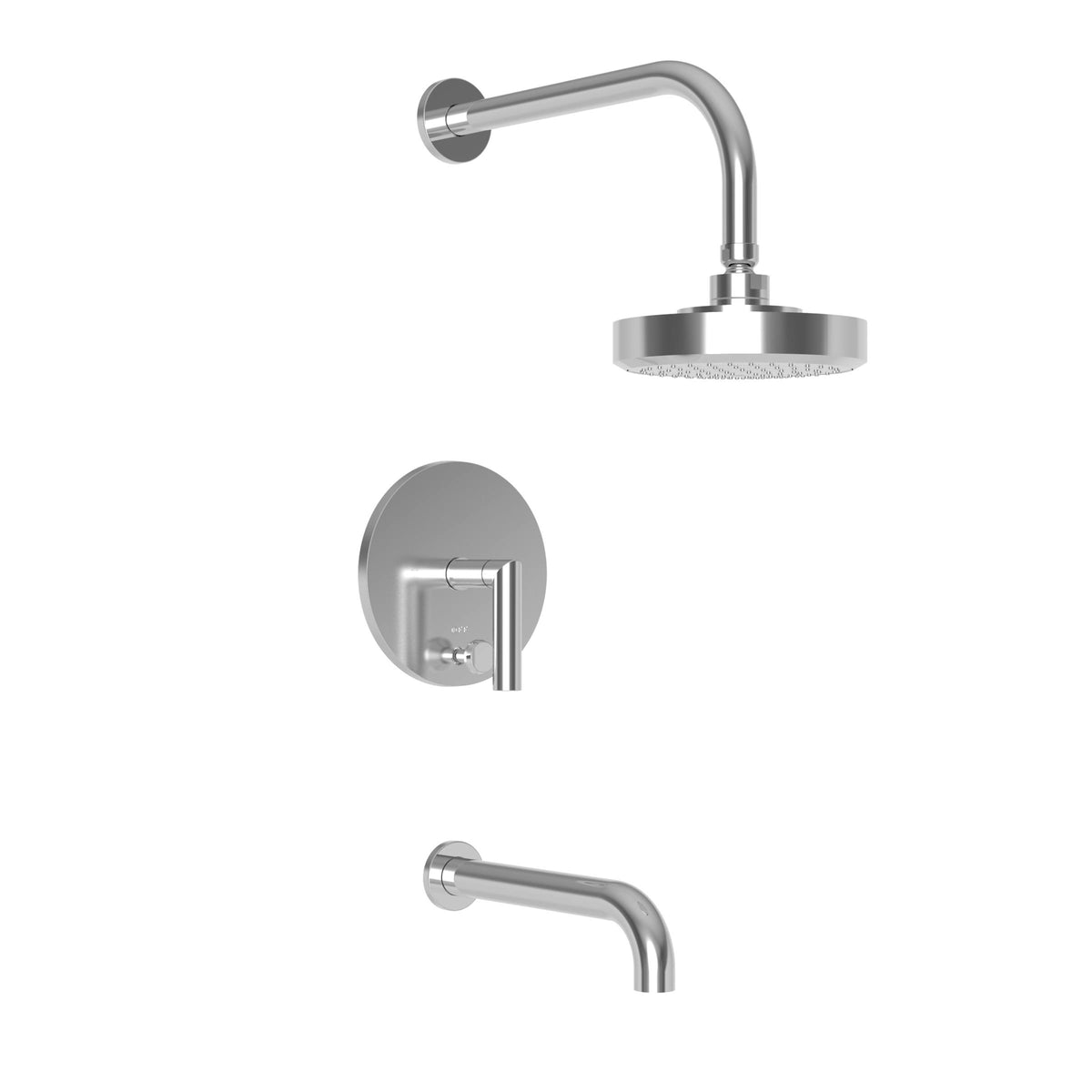 Matte White Tub & Shower Trim Set I8831