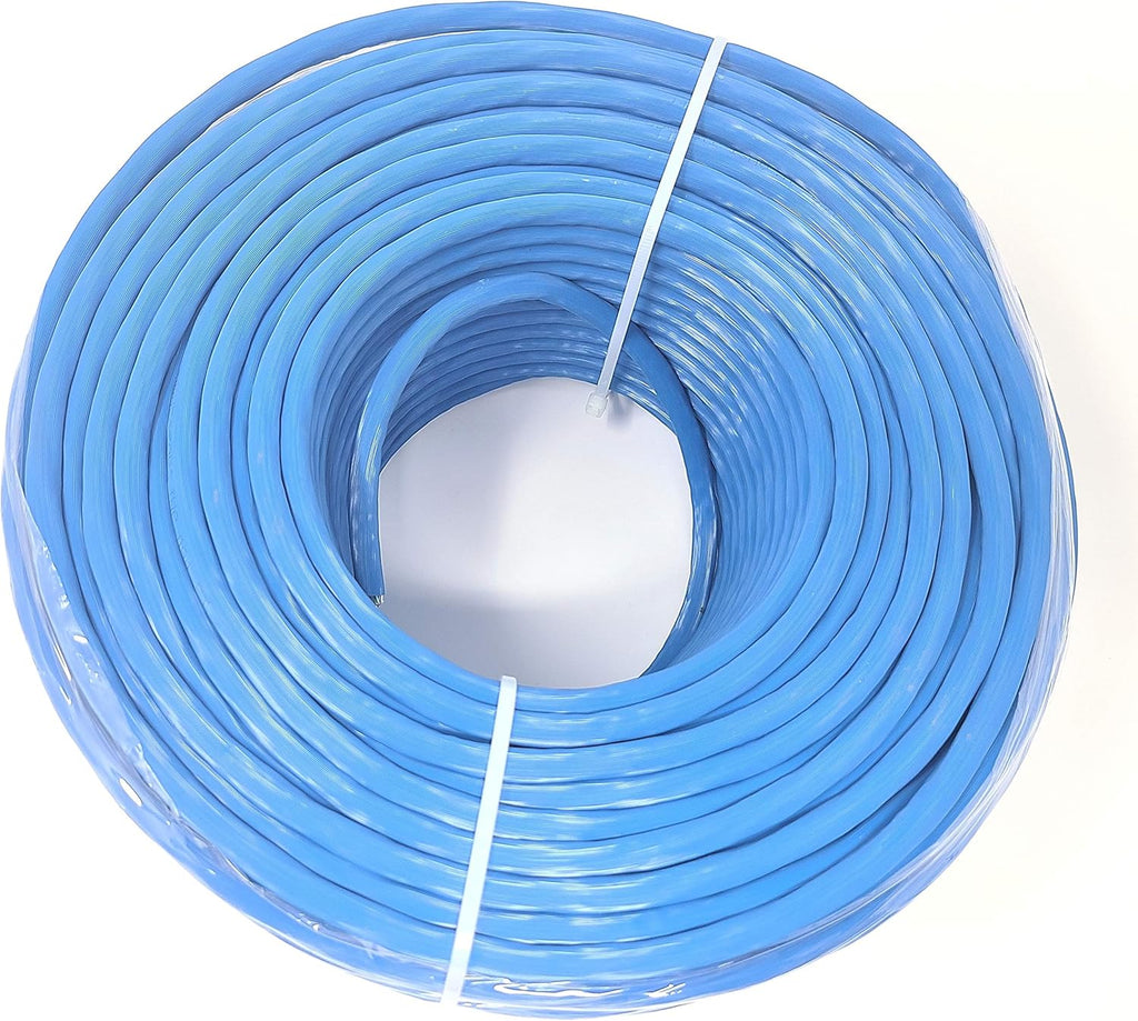 250 Feet CAT 6A Solid STP Bulk Ethernet Cable Blue N915336