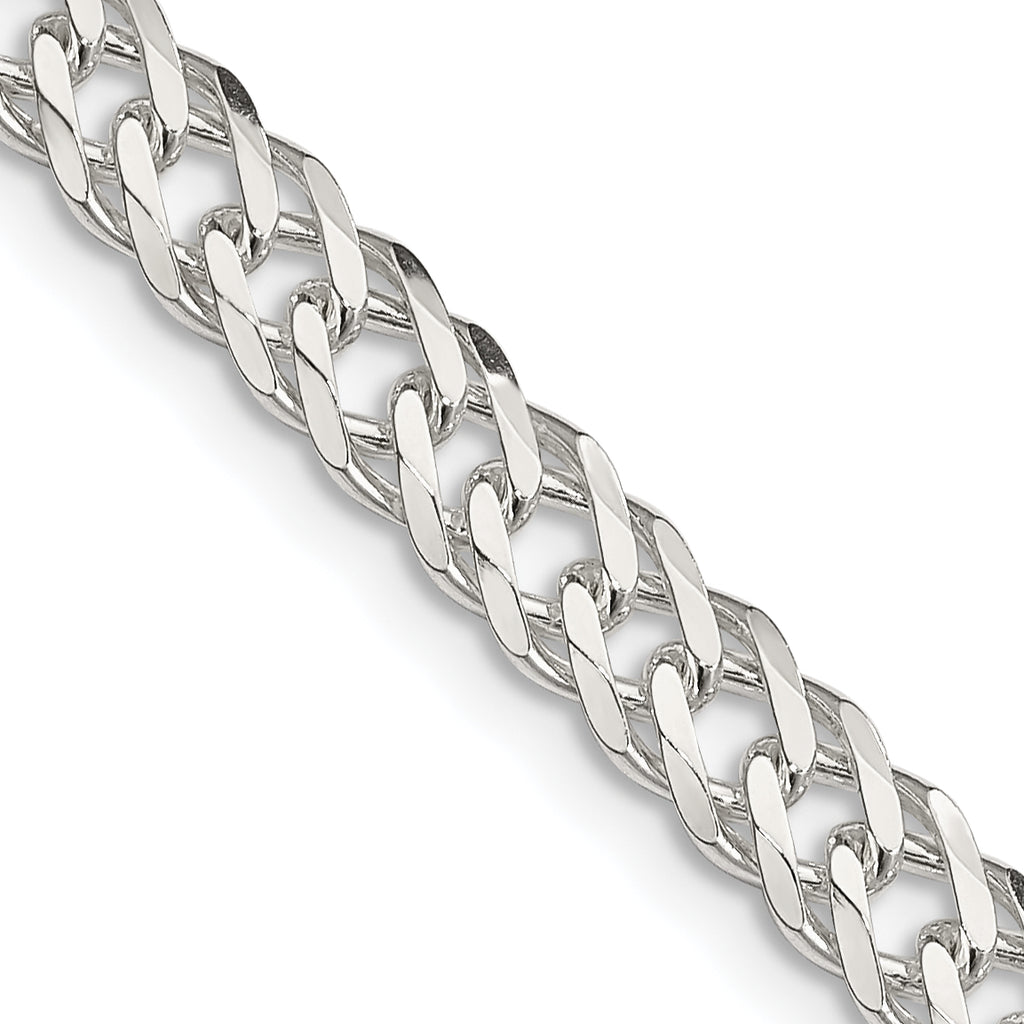 Sterling Silver Diamond-Cut Curb Chain Necklace 18 Inch C299429