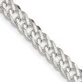 Sterling Silver Diamond-Cut Curb Chain Necklace 18 Inch C299429
