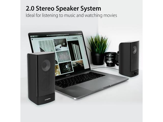 10W Bluetooth Computer Speakers, Wireless & Wired Stereo, AC Powered O632