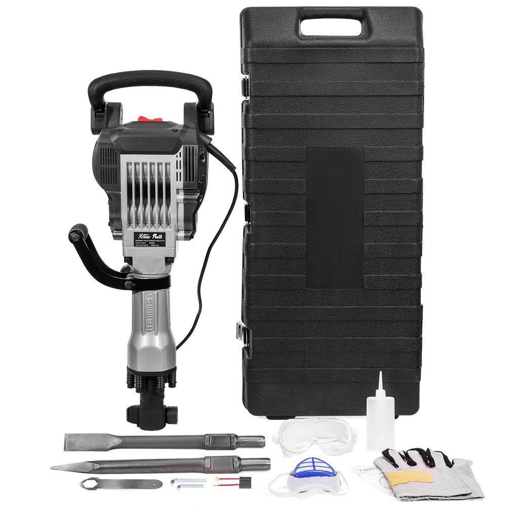 Electric Jack Hammer Demolition Power Tool with 2 Chisels and Case V279